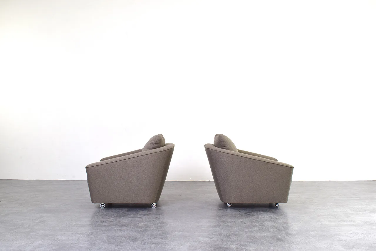 Pair of armchairs Space Age German manufacturing, 1960s 7