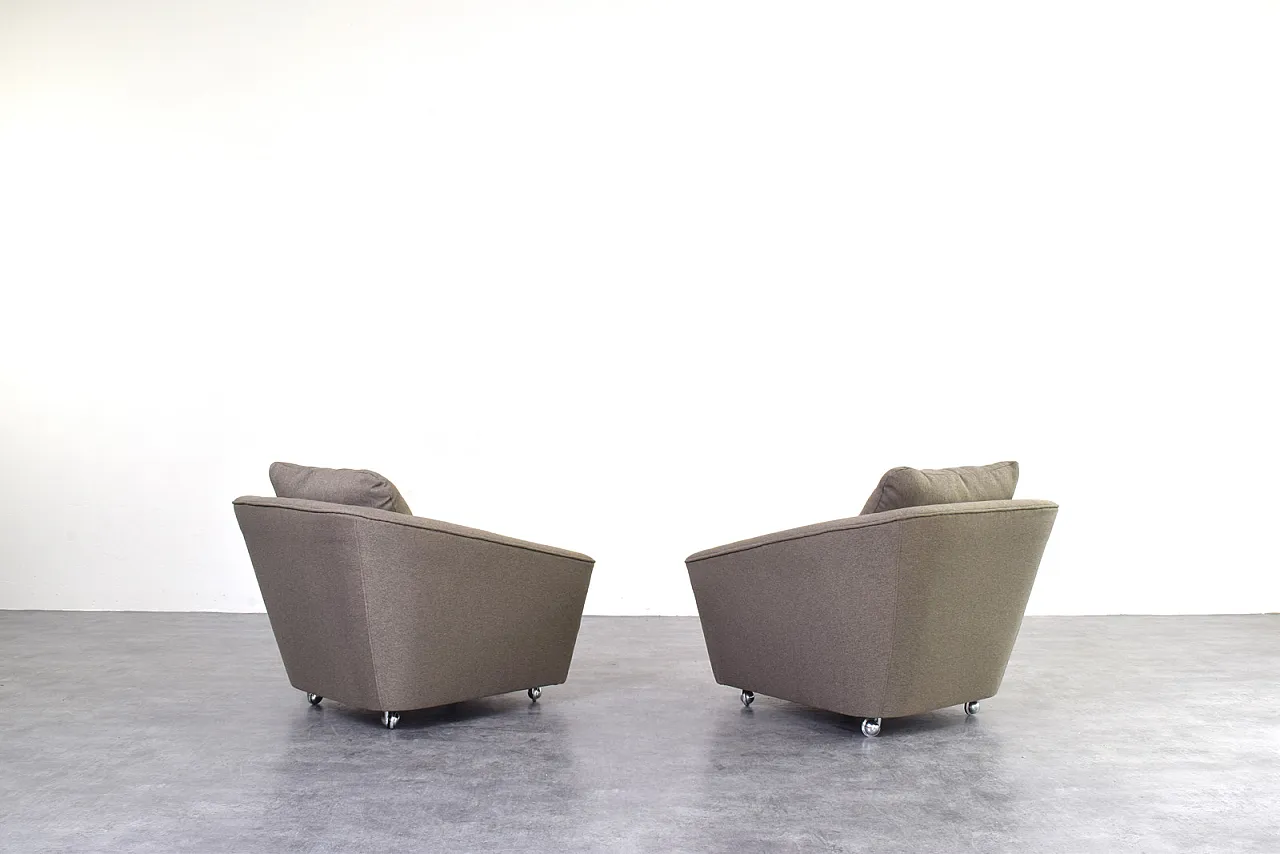 Pair of armchairs Space Age German manufacturing, 1960s 8