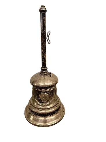 Campanello in metallo argentato, '900