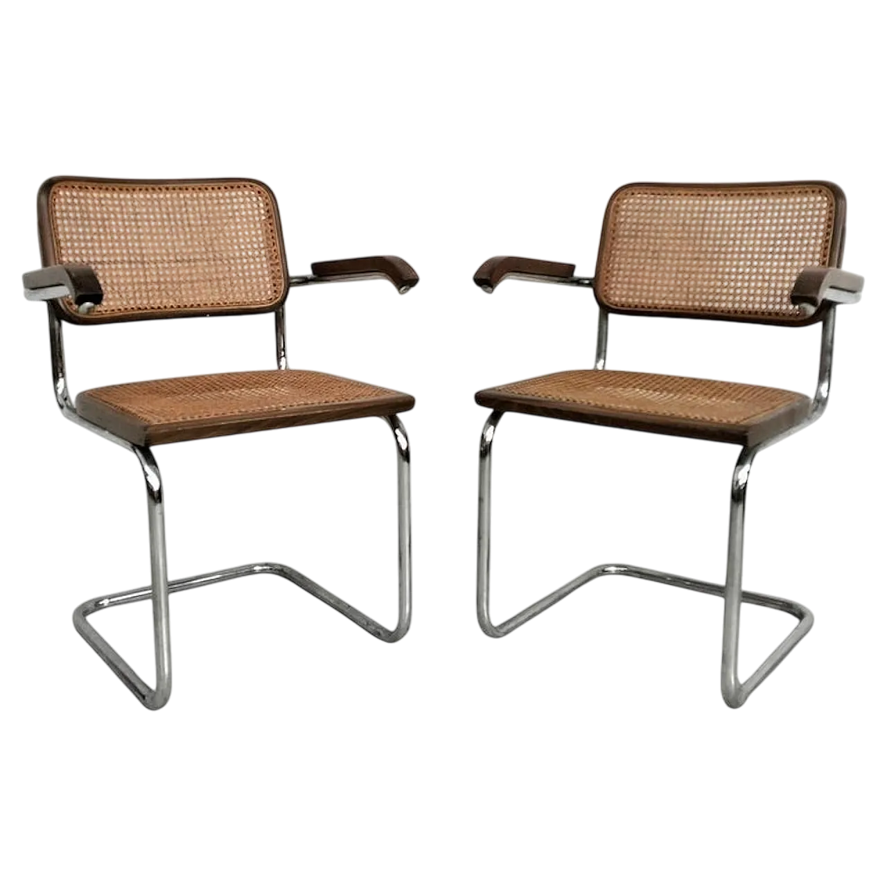 Coppia di sedie Cesca stile M.Breur per Gavina, anni '70 12