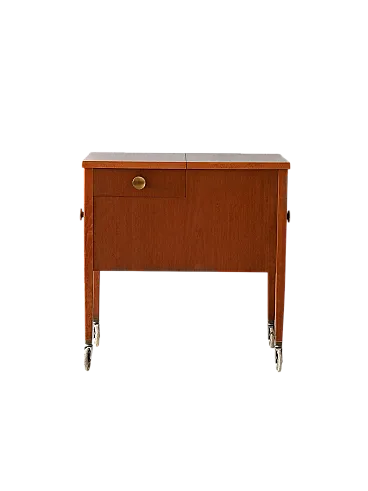 Scandinavian content trolley in mahogany, 50s