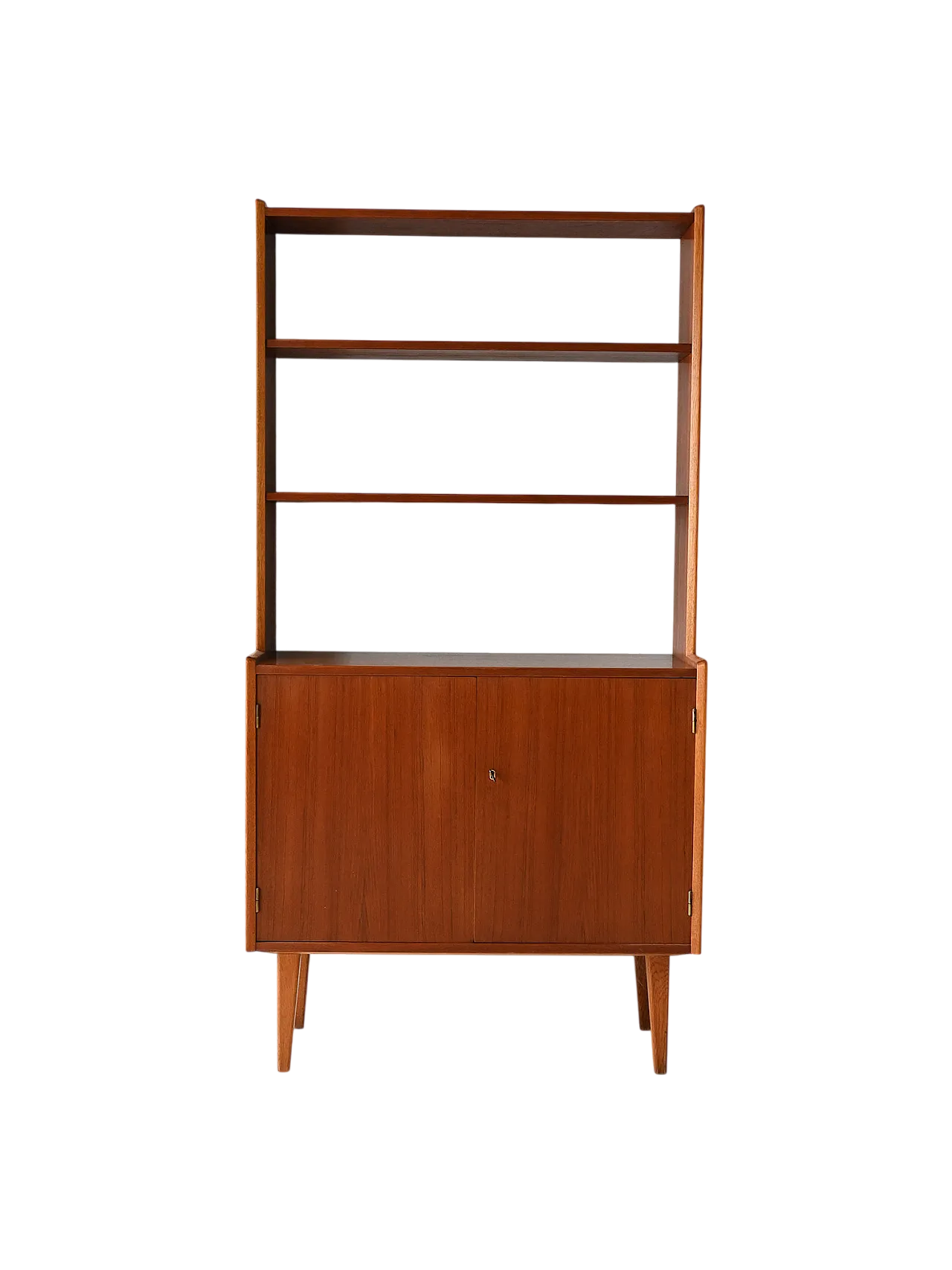 Scandinavian library with doors and shelves, 1960s 8