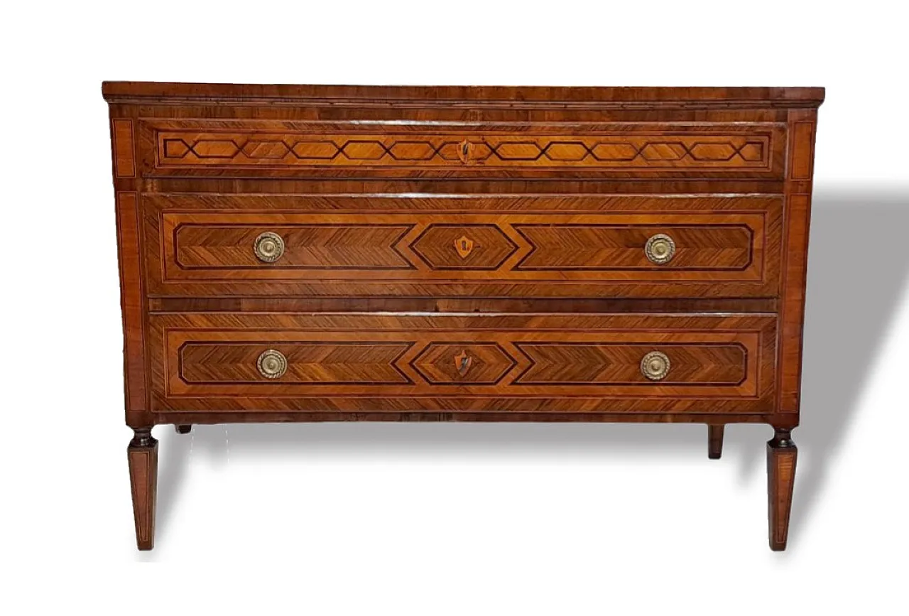 Chest of drawers Louis XVI, Bologna, 18th century 1