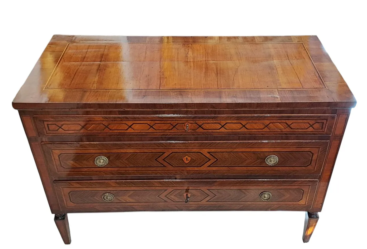 Chest of drawers Louis XVI, Bologna, 18th century 4