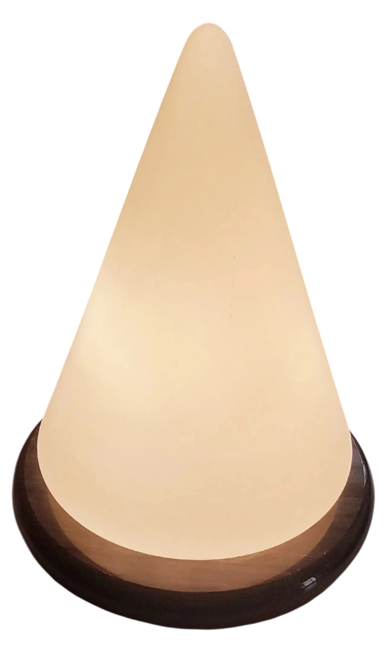 Lampada a cono in vetro di Murano e marmo, fine '900 6