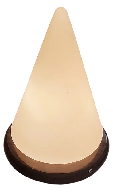 Cone lamp in Murano glass and marble, late 20th century