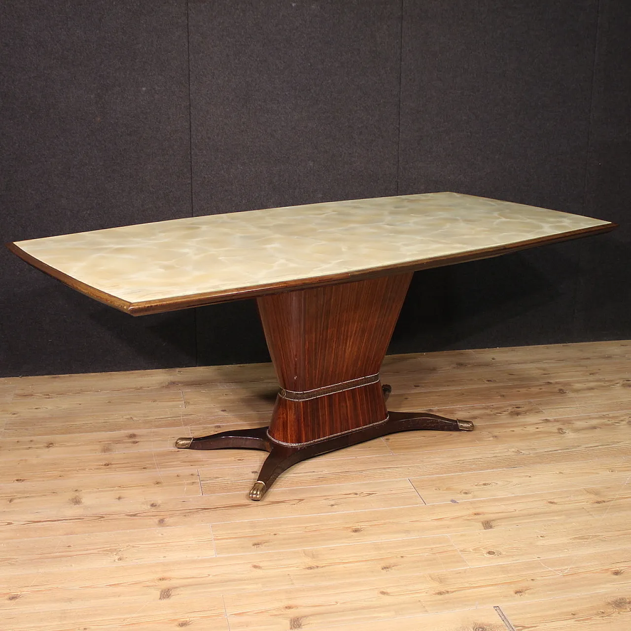Large dining table by Fratelli Rigamonti Desio, Milan, 1940s 1