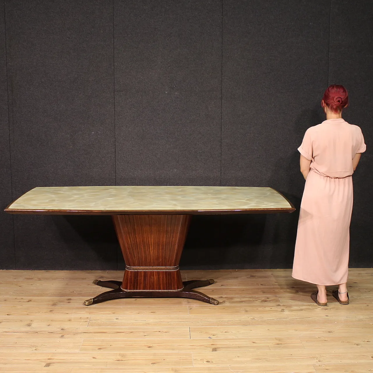 Large dining table by Fratelli Rigamonti Desio, Milan, 1940s 2