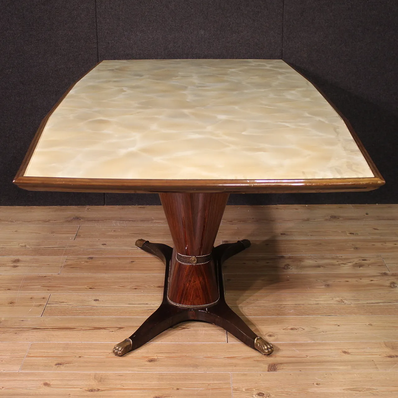 Large dining table by Fratelli Rigamonti Desio, Milan, 1940s 3