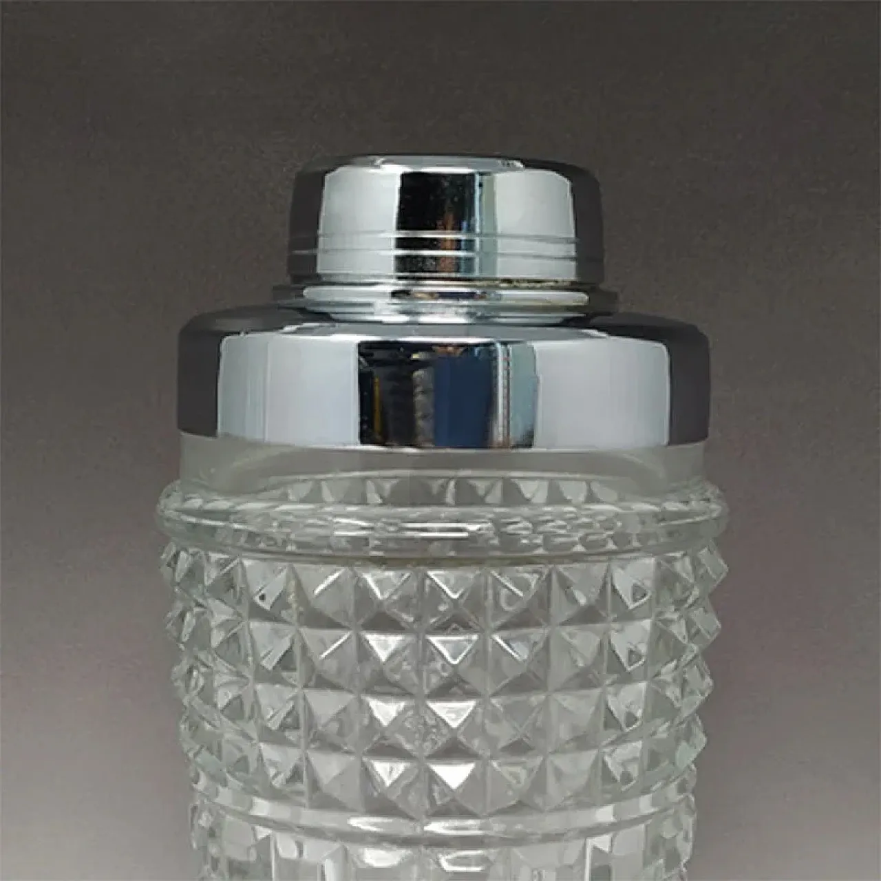 Cut crystal cocktail shaker, 1960s 4