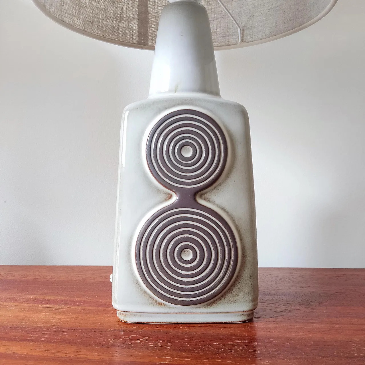 Coppia di lampade in ceramica Soholm, anni '60 3