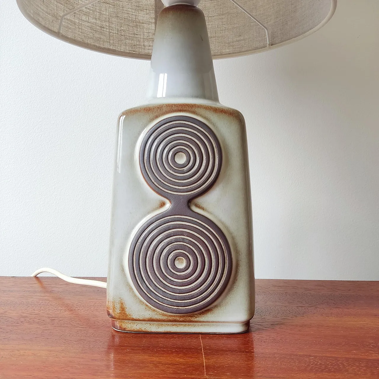 Coppia di lampade in ceramica Soholm, anni '60 4