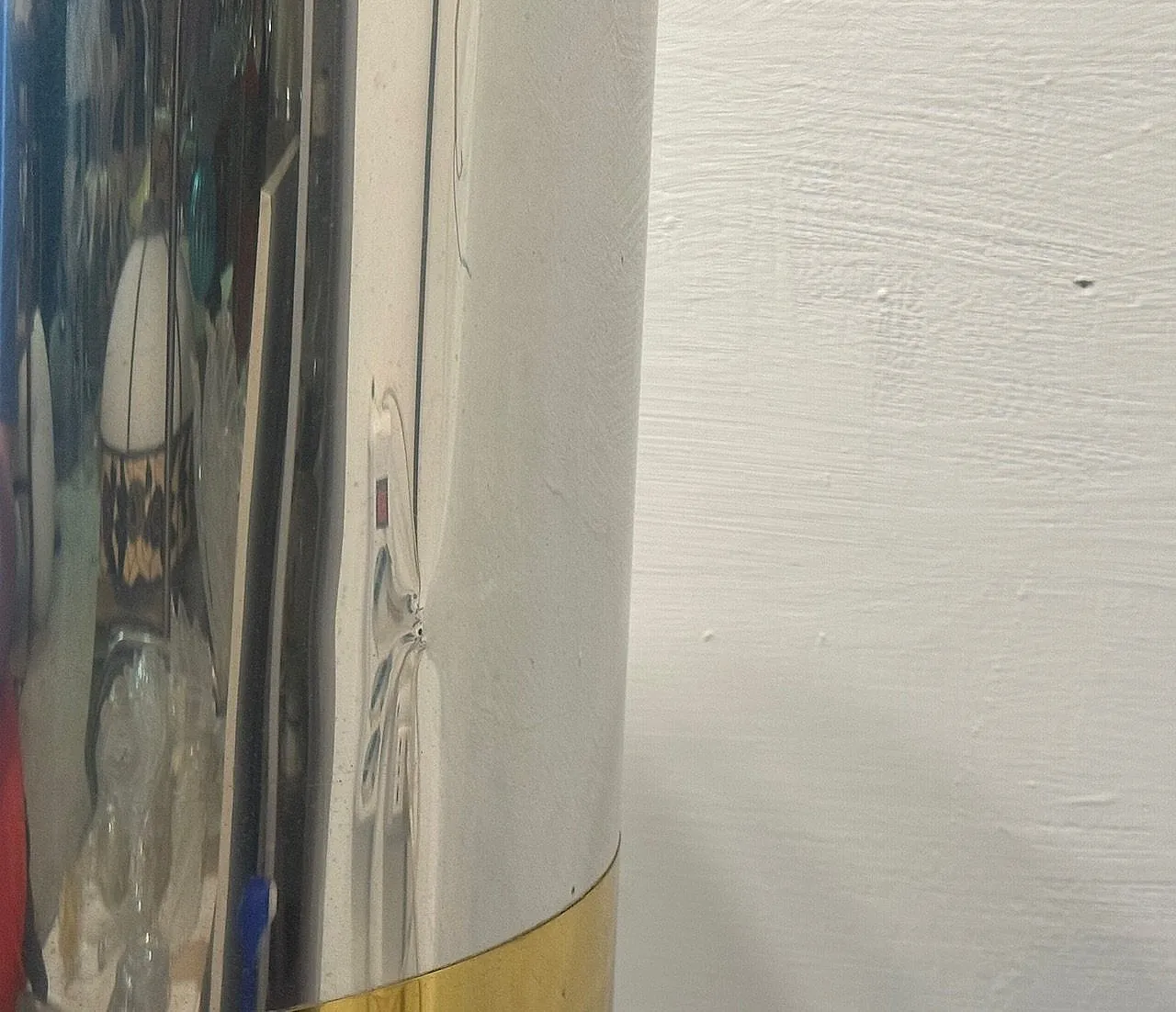 Coppia di lampade da tavolo in ottone e cromo di Noel B. C., anni '70 8