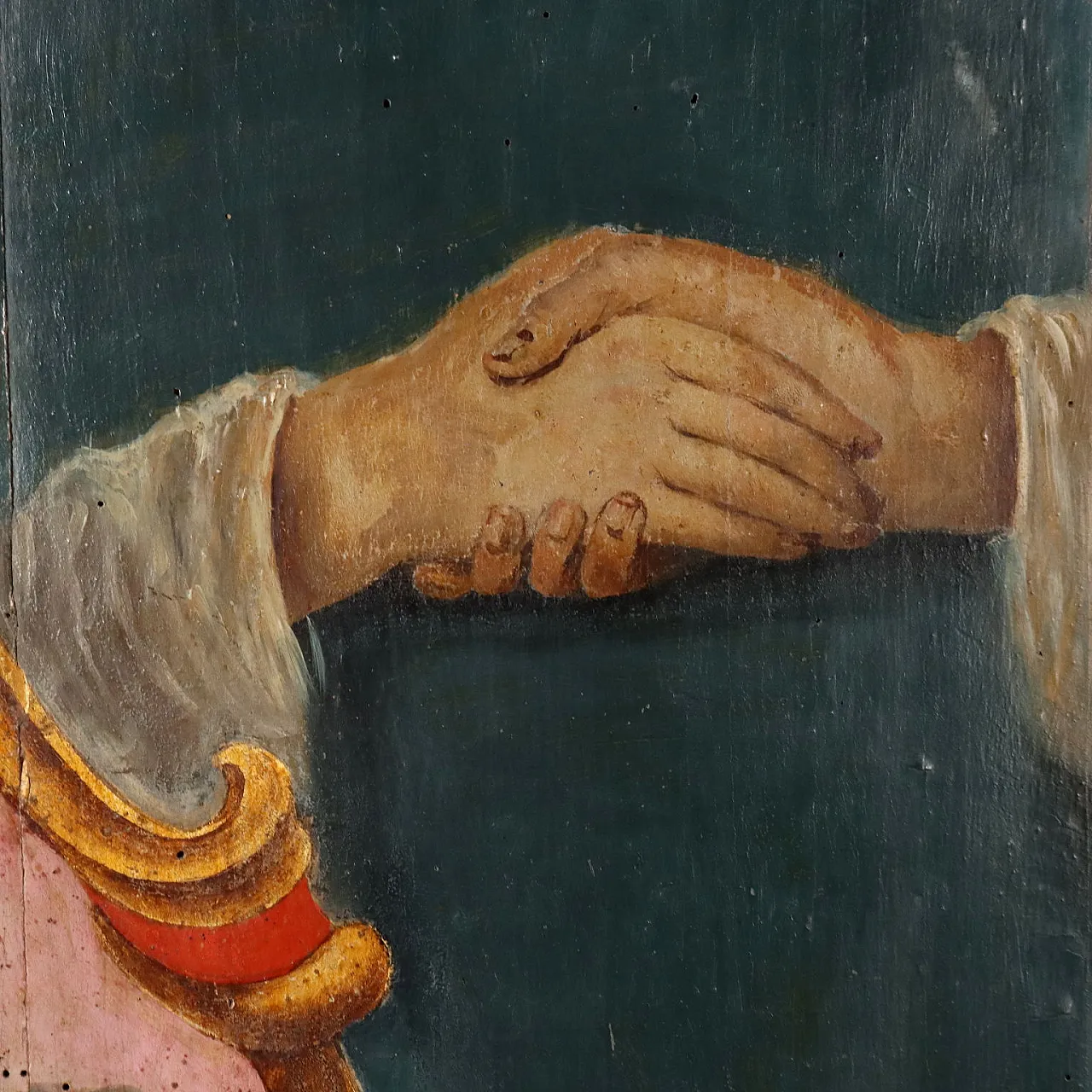 Pasqui family coat of arms in painted poplar, 18th century 5