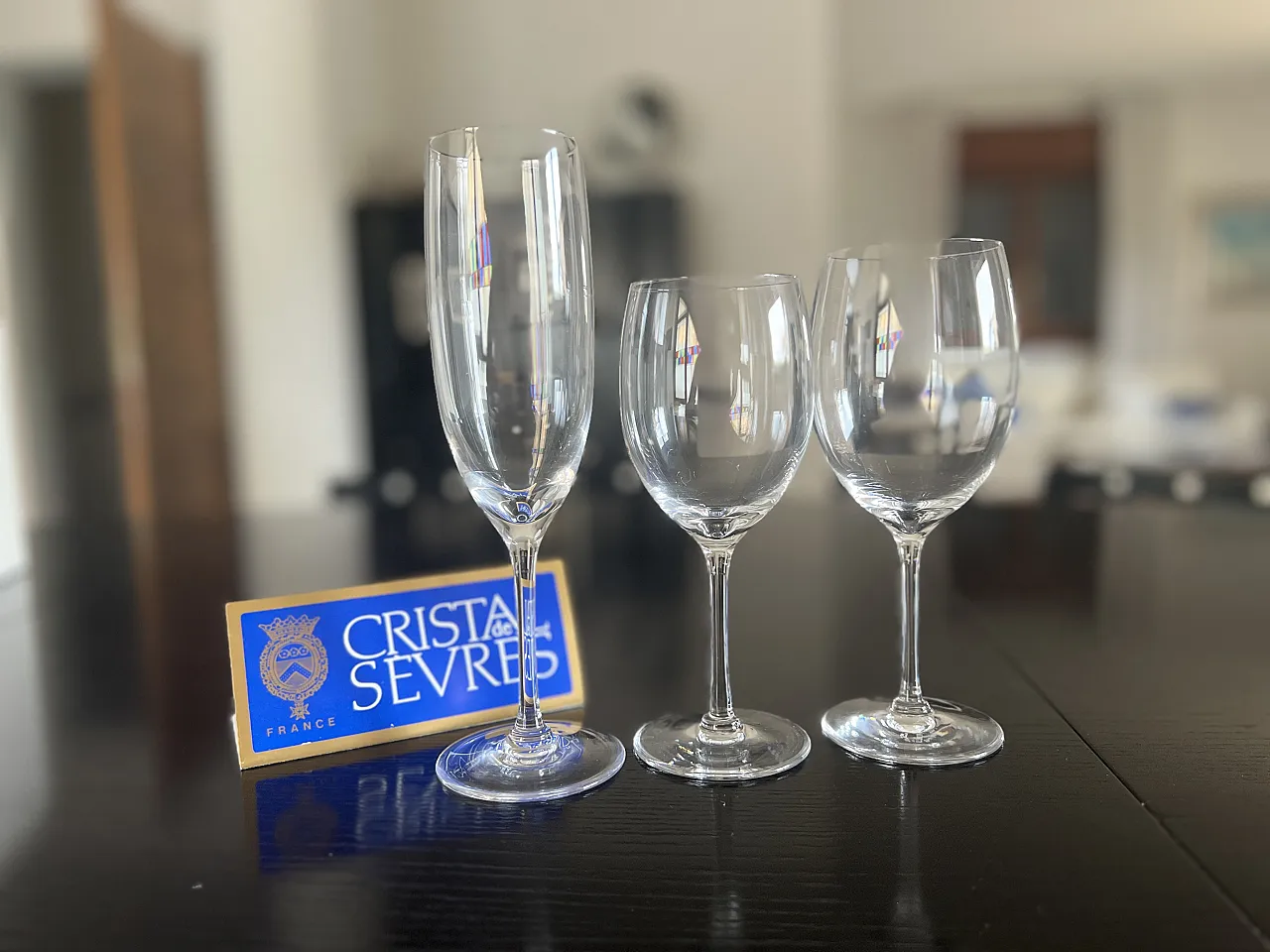 18 Calici cristallo di Cristal de Sèvres, anni '90 2