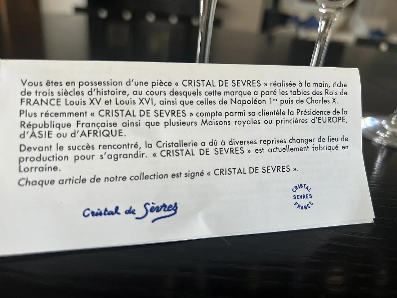 18 Calici cristallo di Cristal de Sèvres, anni '90 3