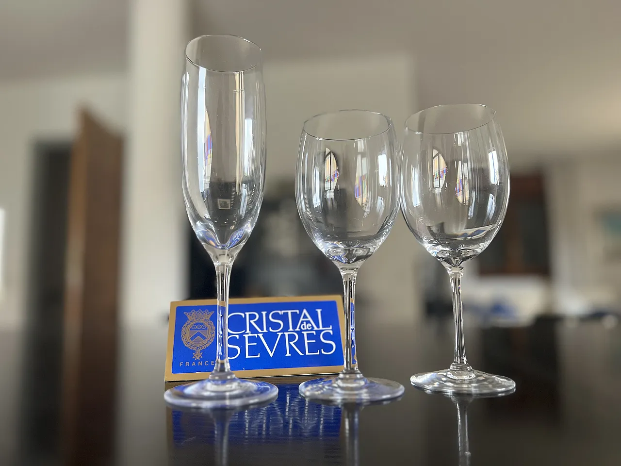 18 Calici cristallo di Cristal de Sèvres, anni '90 4