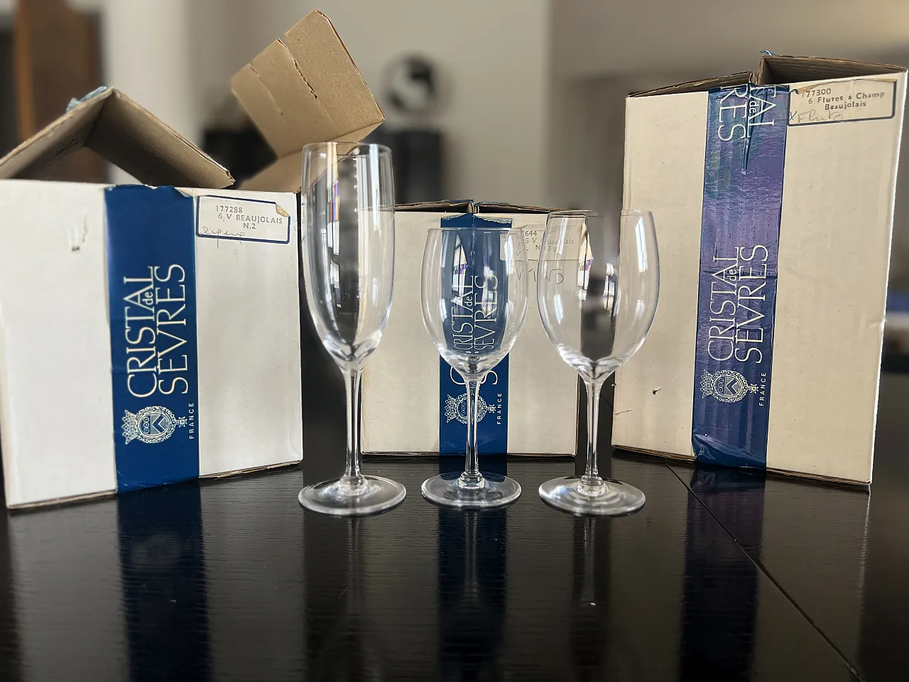 18 Calici cristallo di Cristal de Sèvres, anni '90 6