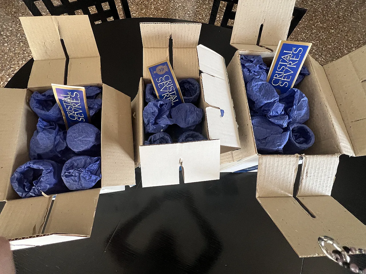 18 Calici cristallo di Cristal de Sèvres, anni '90 9