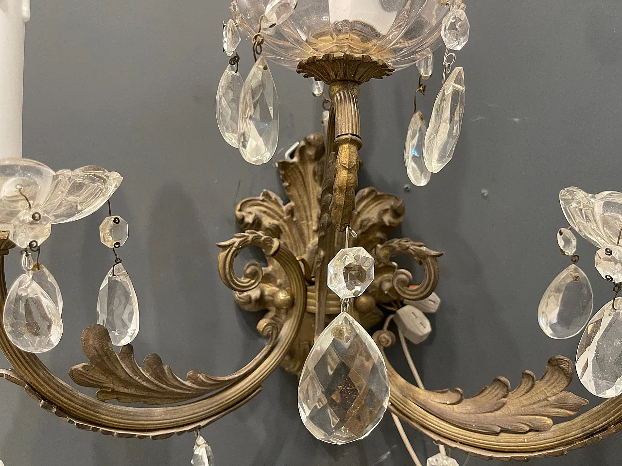 Pair of Bronze Crystal Notary, 1950s 3