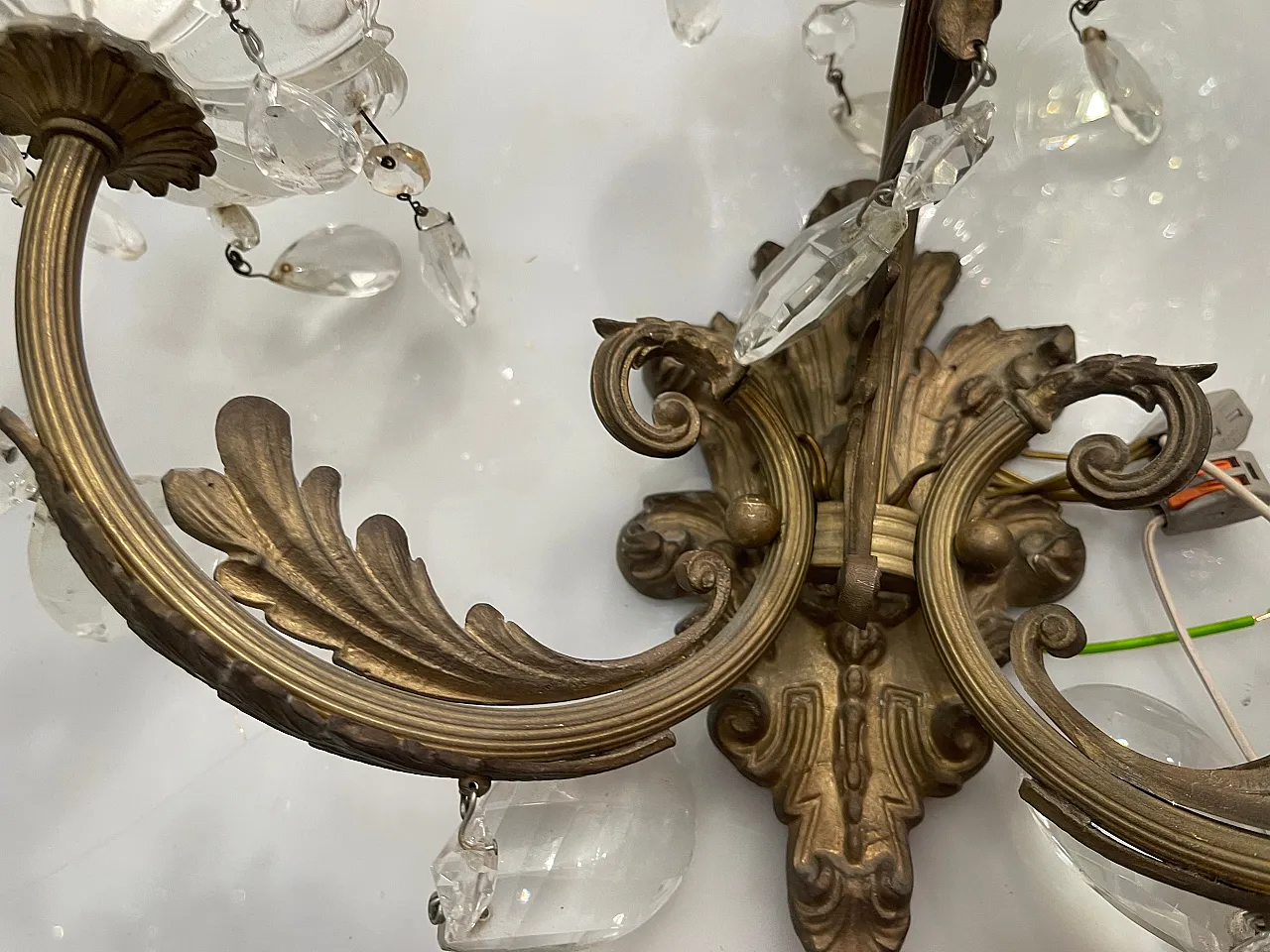 Pair of Bronze Crystal Notary, 1950s 6