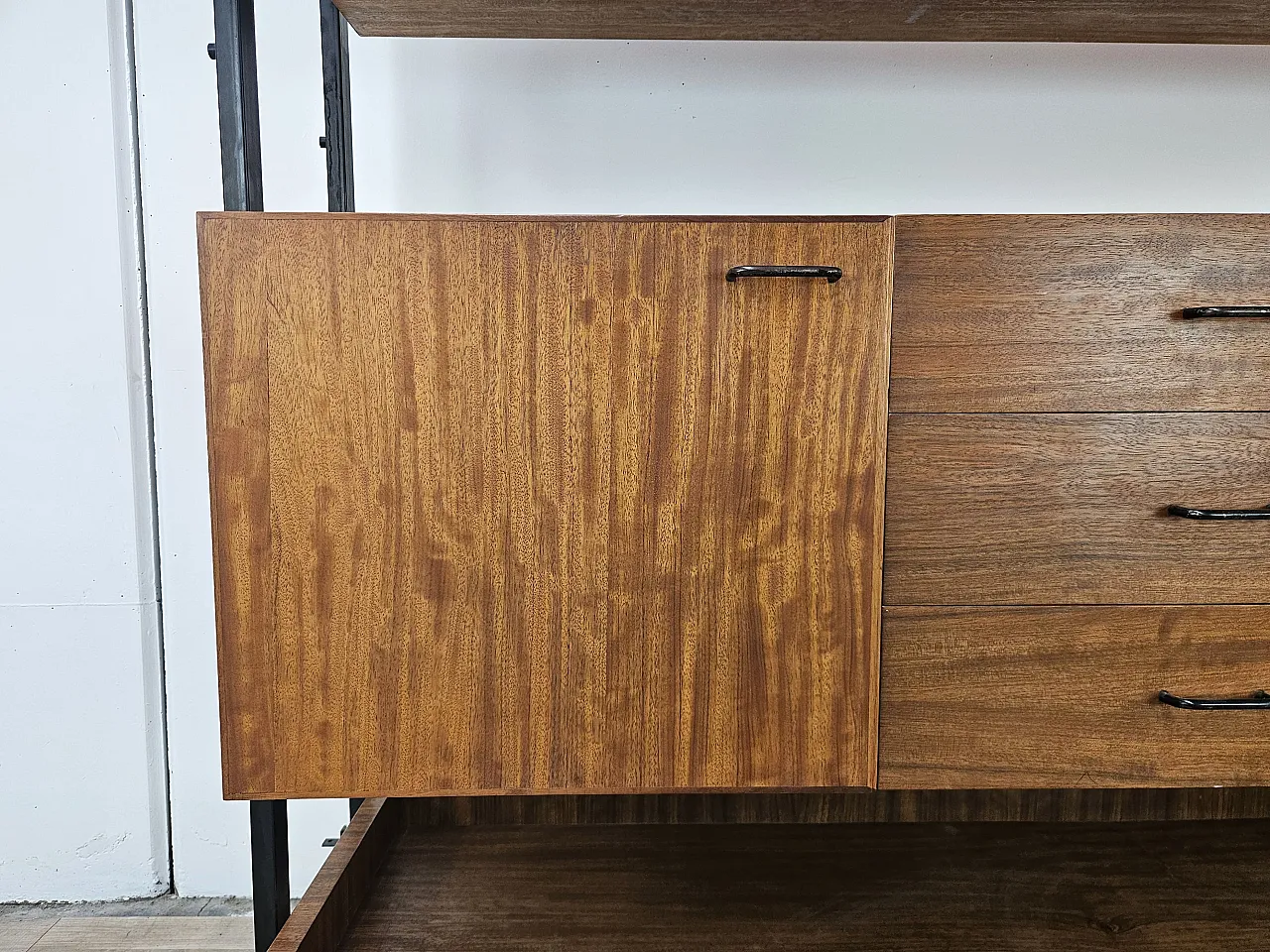 Teak sideboard with iron structure, 1960 9