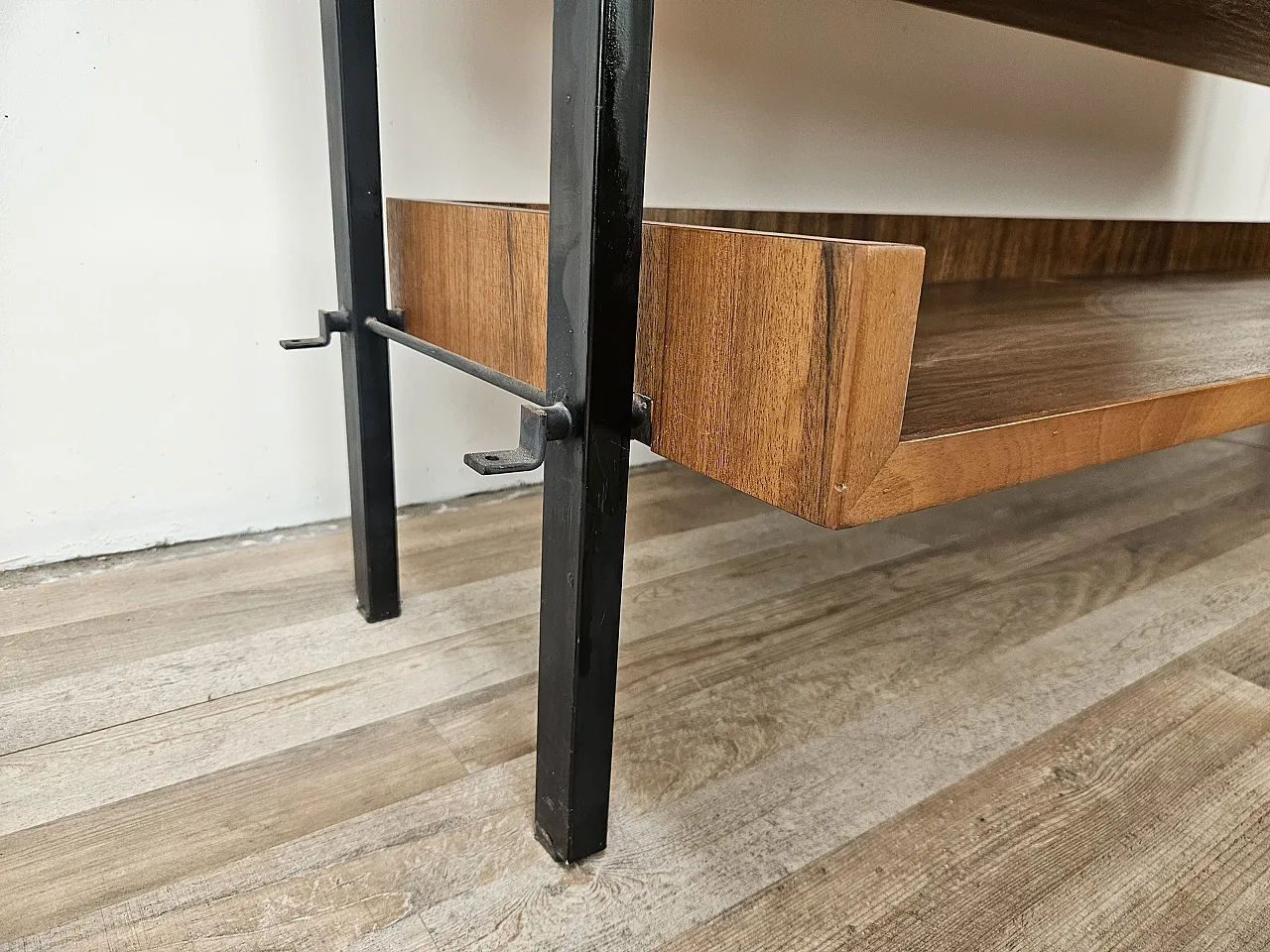 Teak sideboard with iron structure, 1960 21