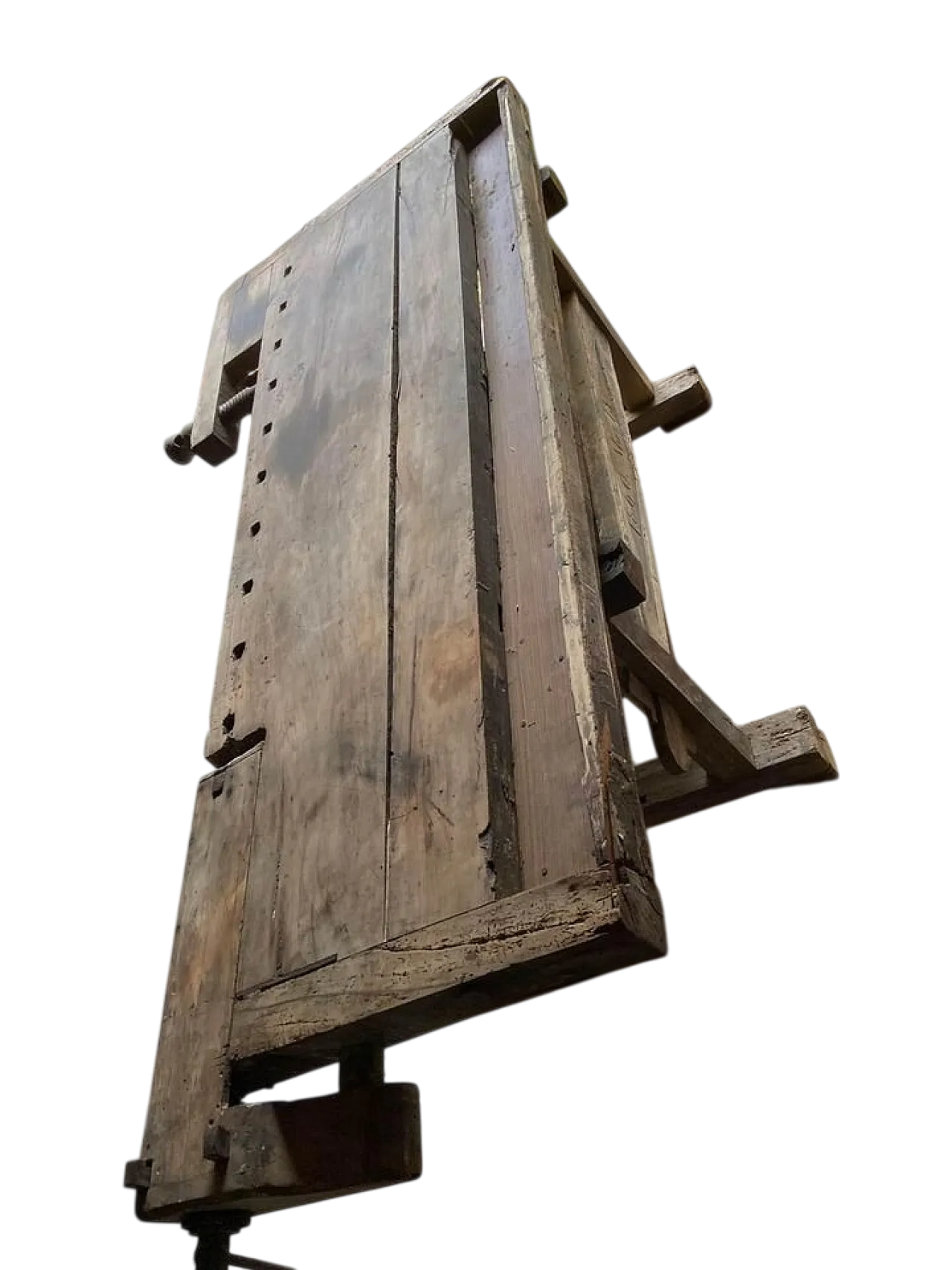 Banco da falegname con cassetto e ripiano, metà '800 5