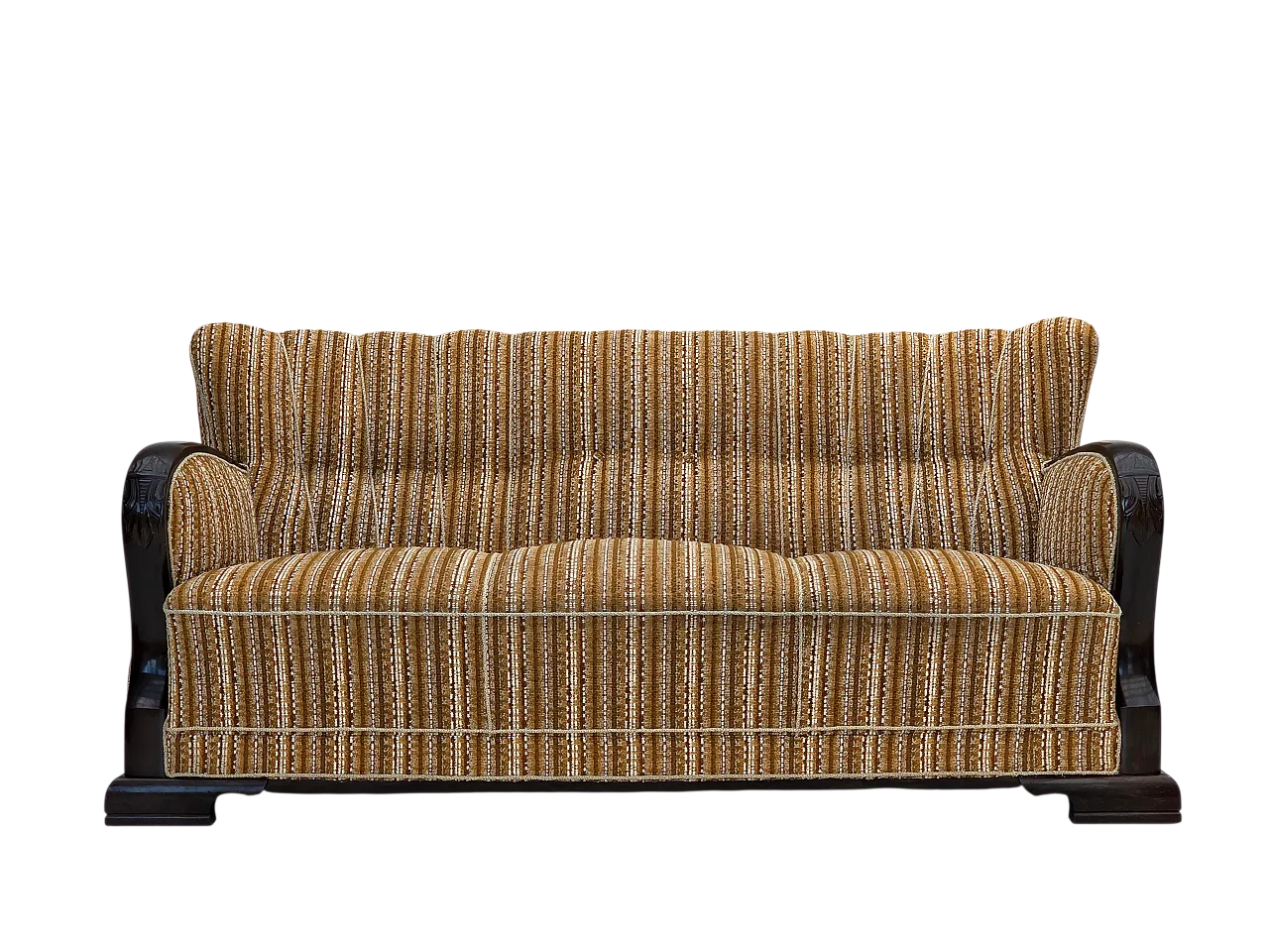 Danish 3 seater wool sofa, 1960s 20