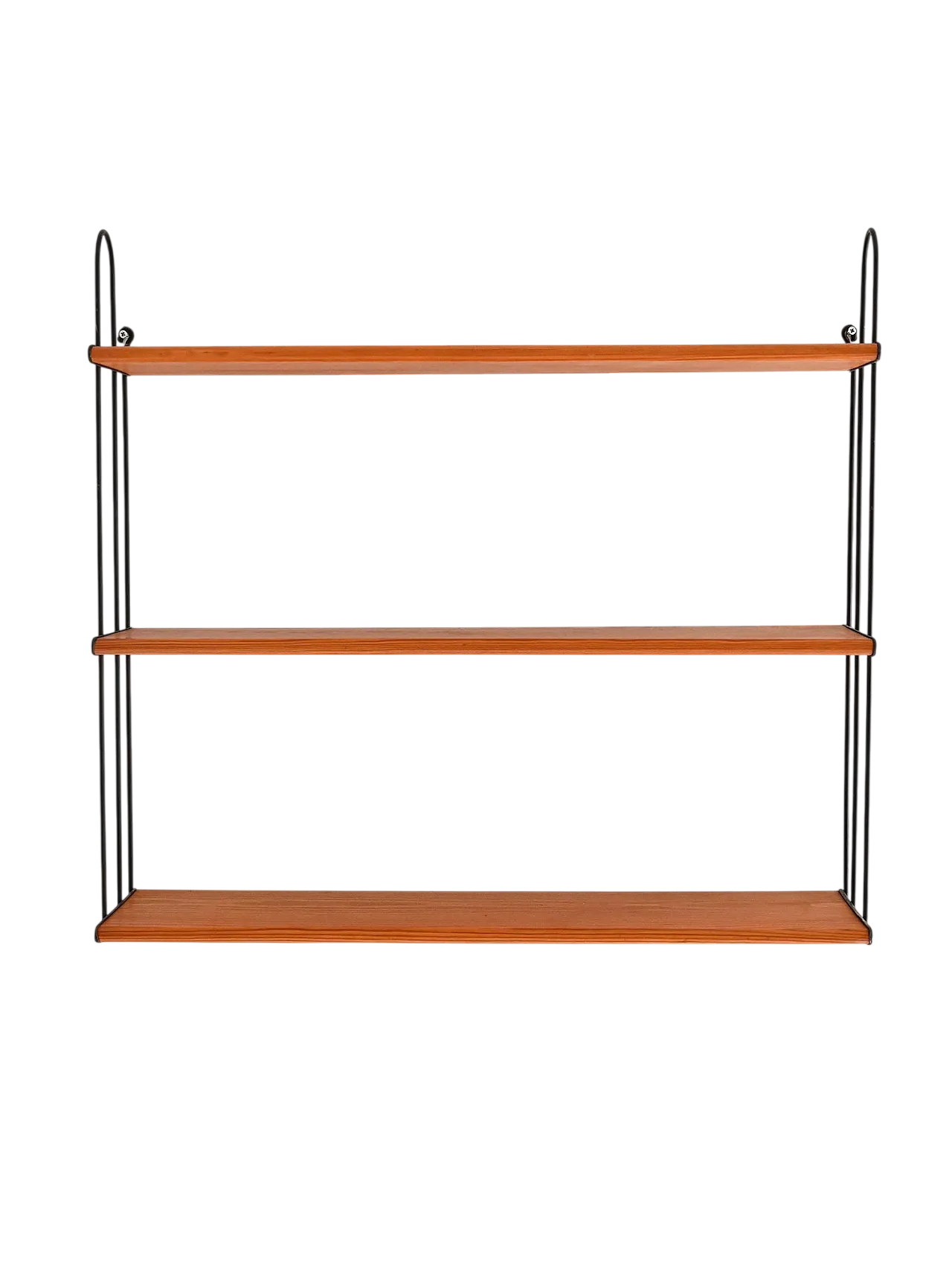 Scandinavian Hylla wall shelf in oak and iron, 1960s 7