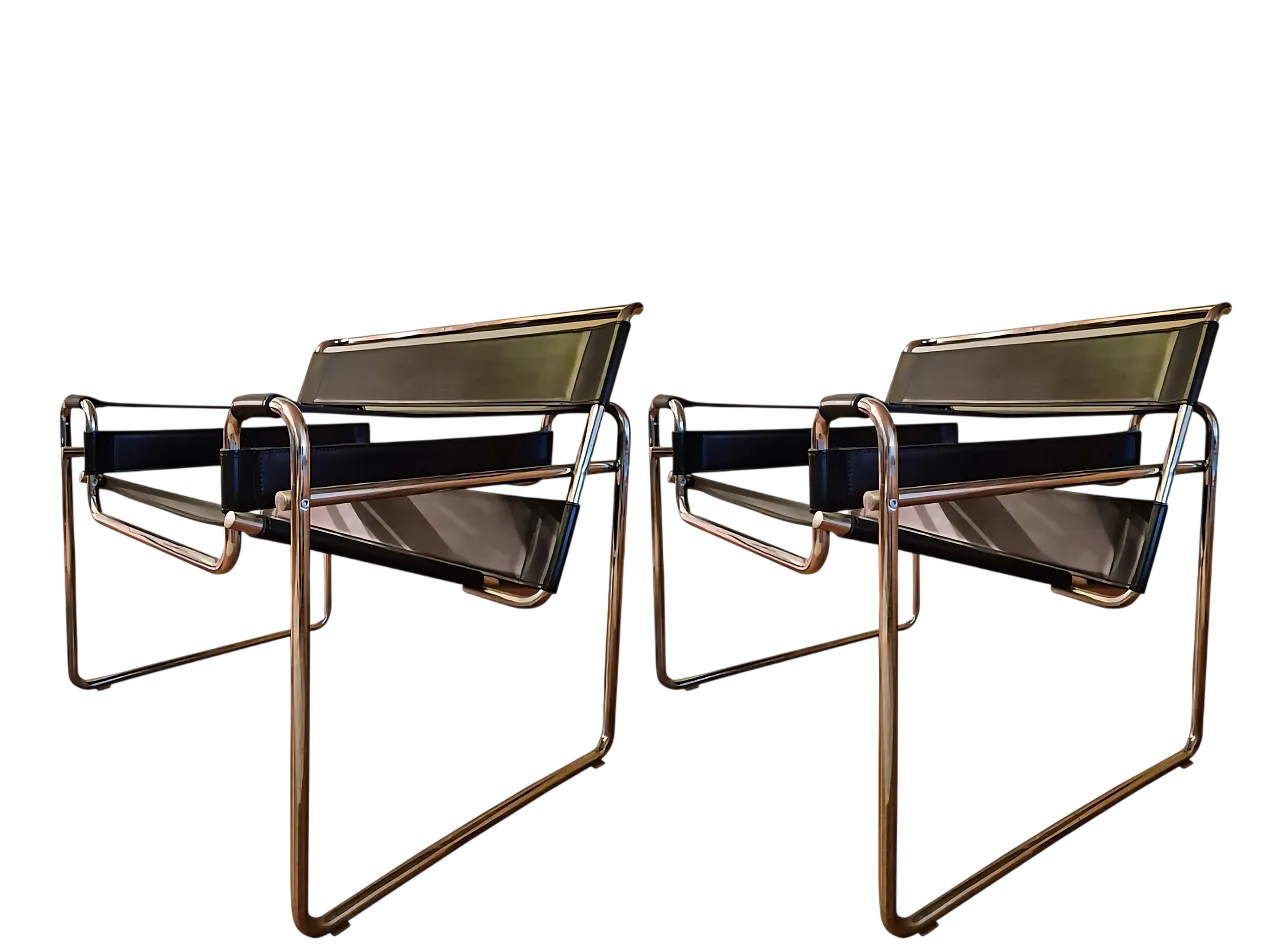 Coppia di sedie Wassily di Marcel per Gavina, fine '900 17