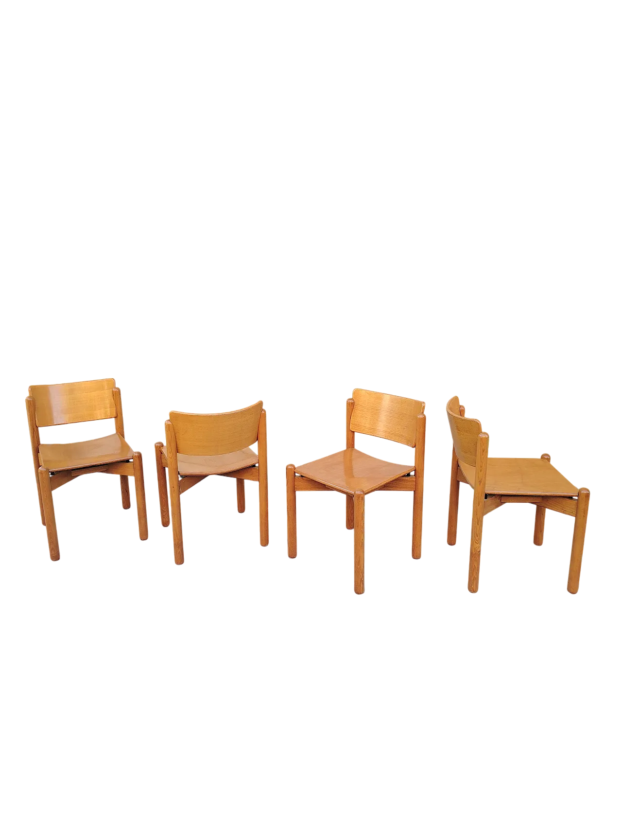 4 Sedie stile Charlotte Perriand, anni '70 16