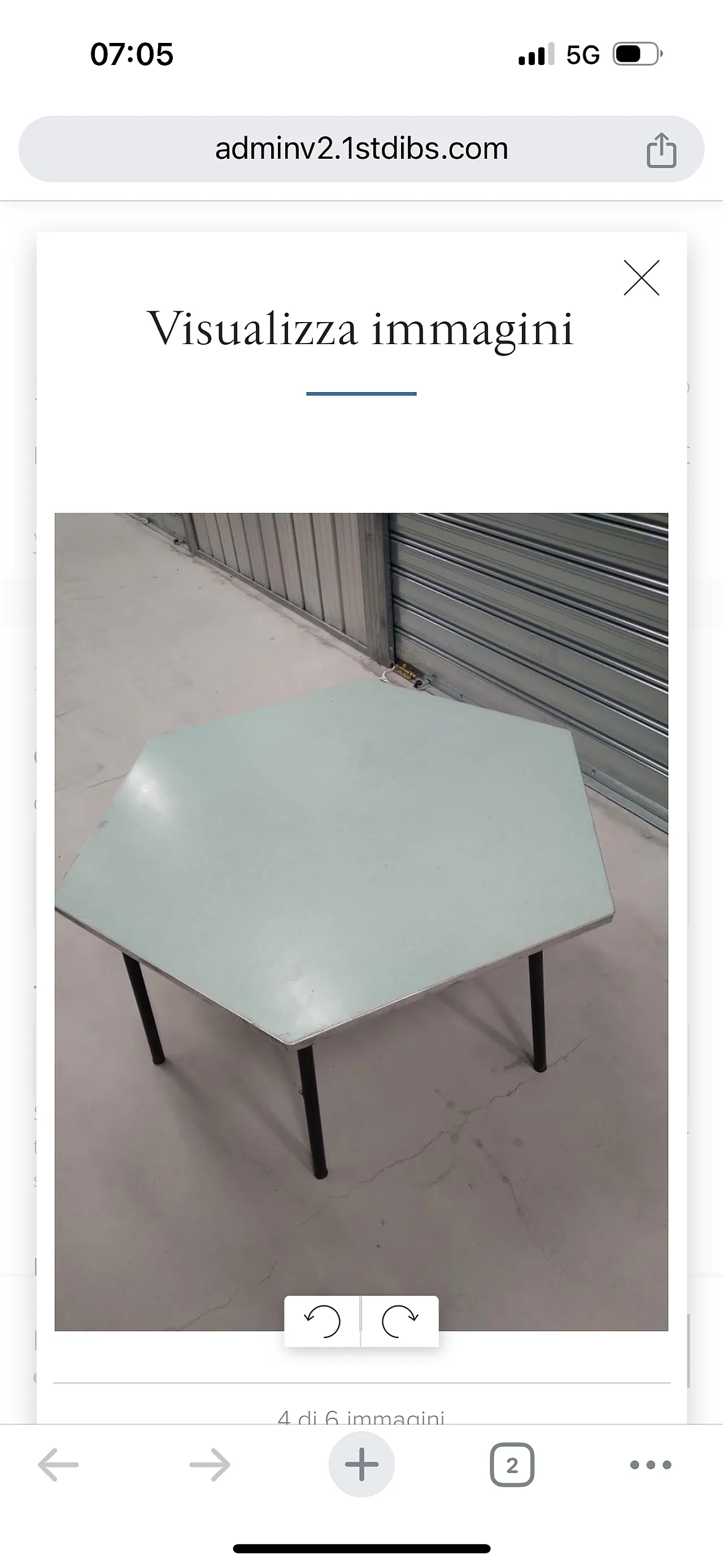 Tre coffee table esagonali 1960 3