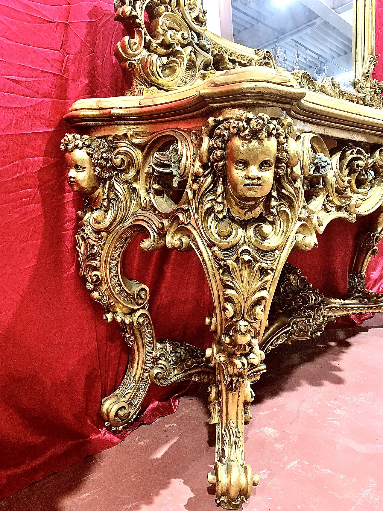 Coppia consolle oro, '900 12