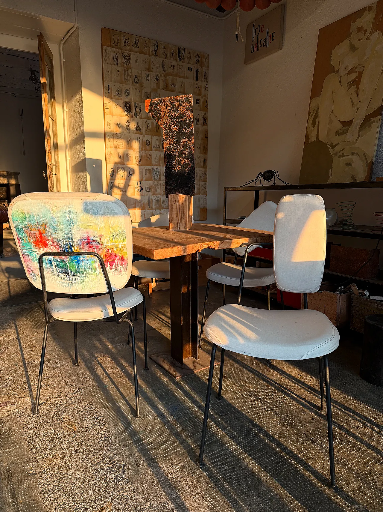 4 upcycled chairs, 2000 3