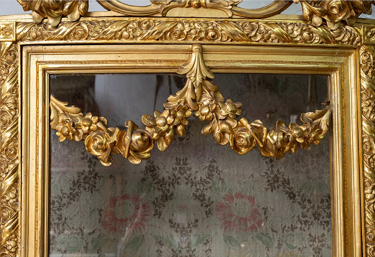 Showcase Napoleon III in golden and carved wood, 19th century 4