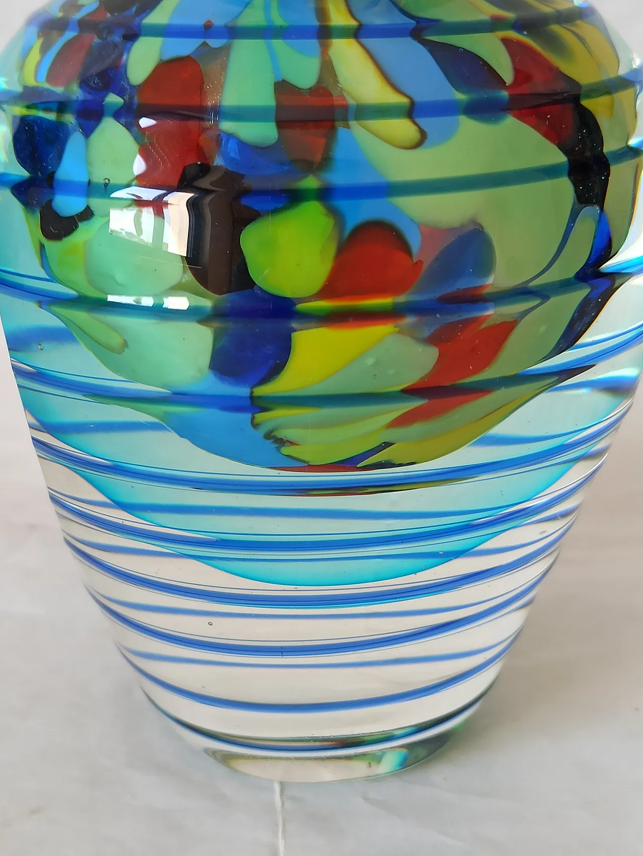 Vaso in Vetro di Murano anni '70 3