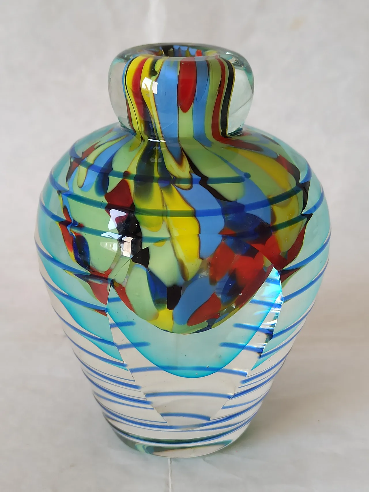 Vaso in Vetro di Murano anni '70 9