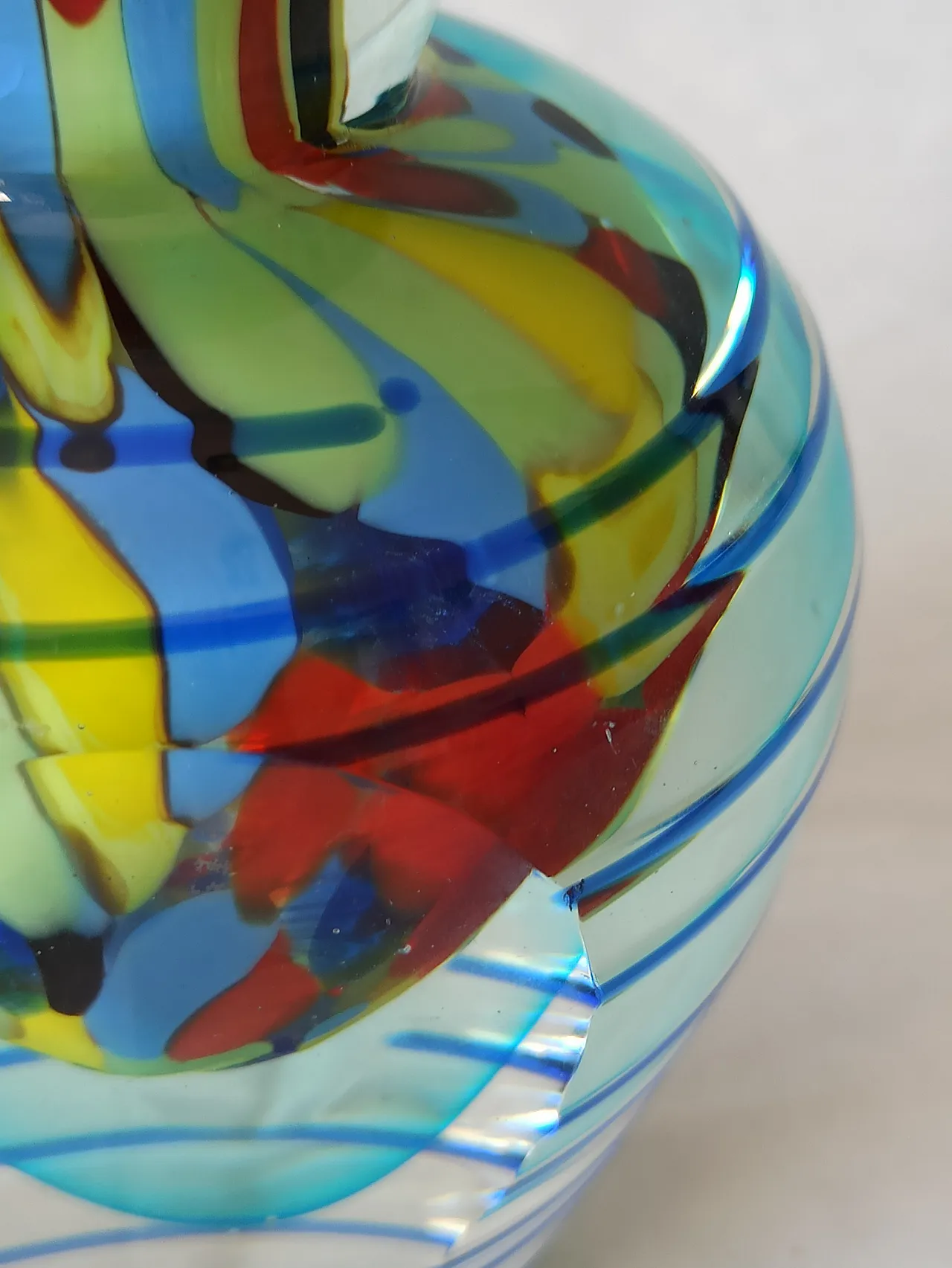 Vaso in Vetro di Murano anni '70 15