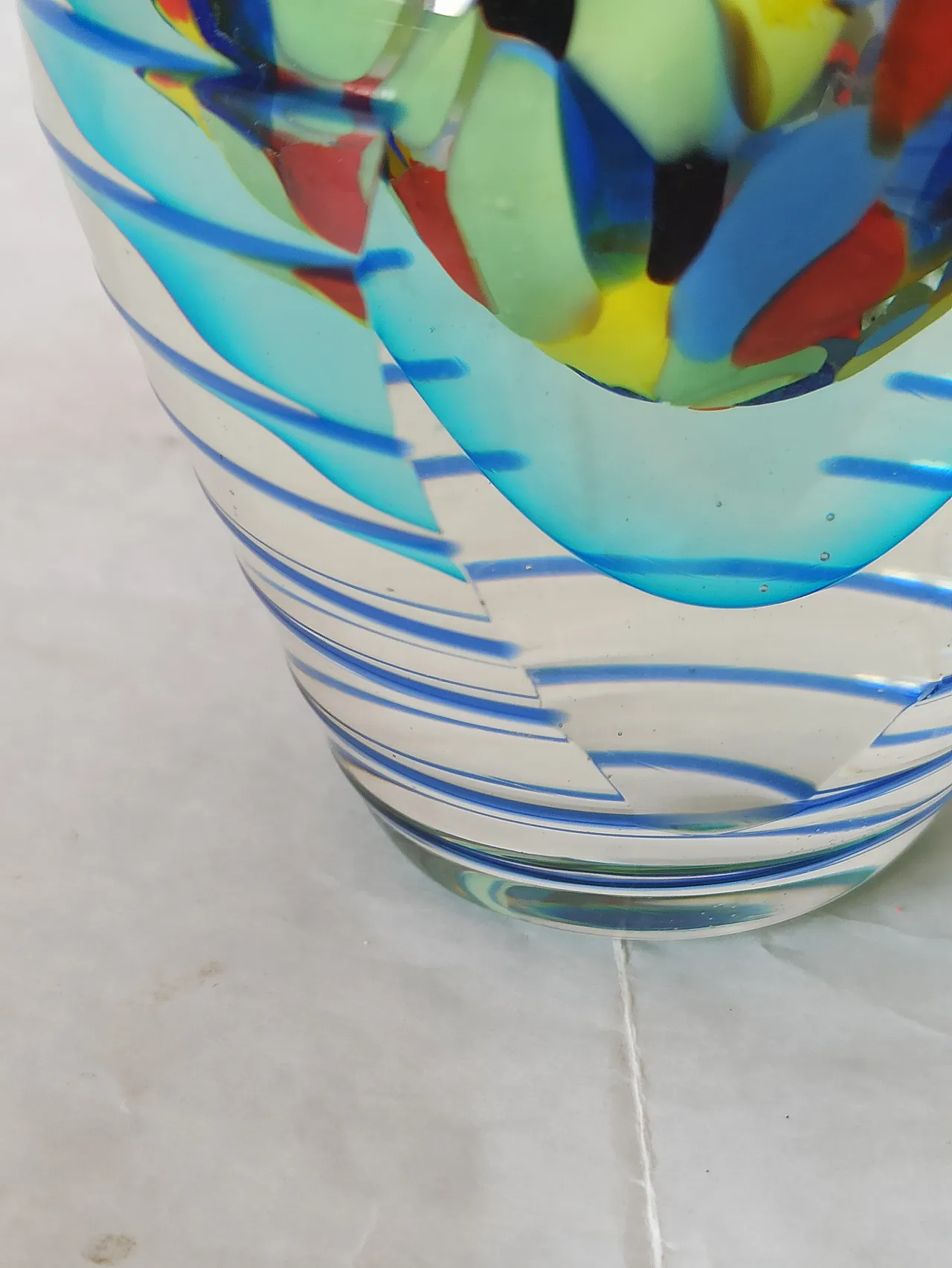 Vaso in Vetro di Murano anni '70 18