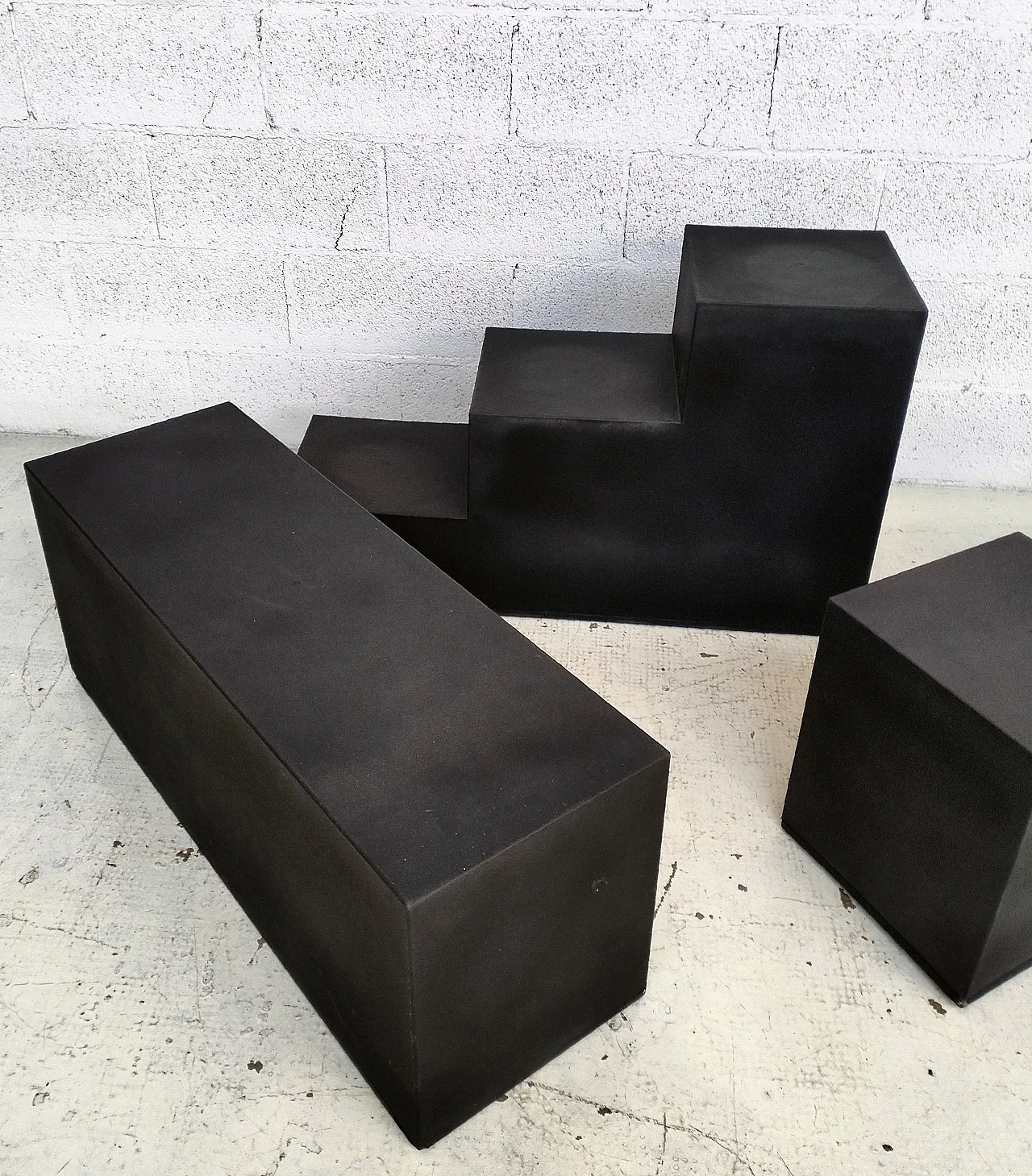 Tavolini bassi Gli Scacchi di Mario Bellini per B&B Italia, anni '70 5