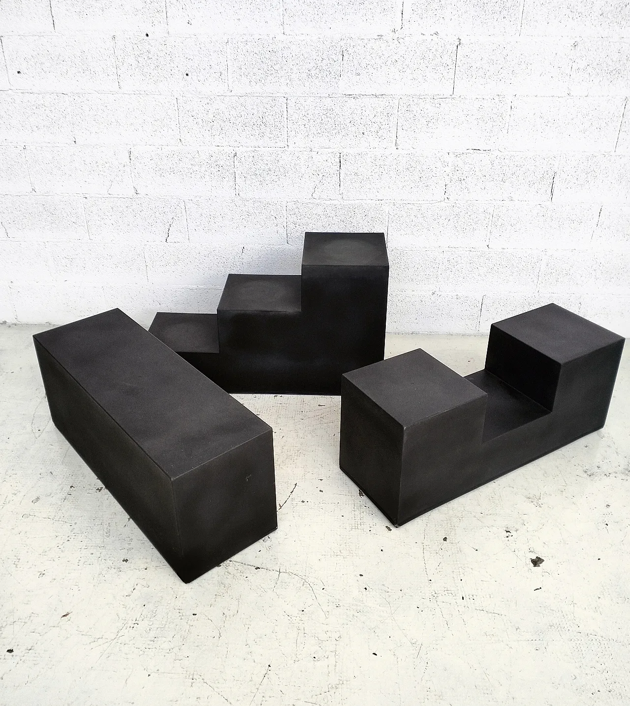 Tavolini bassi Gli Scacchi di Mario Bellini per B&B Italia, anni '70 6