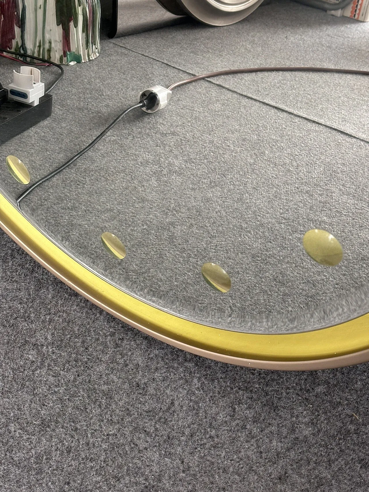 Rimadesio backlit mirror in Hollywood Regency style, 1970s 8