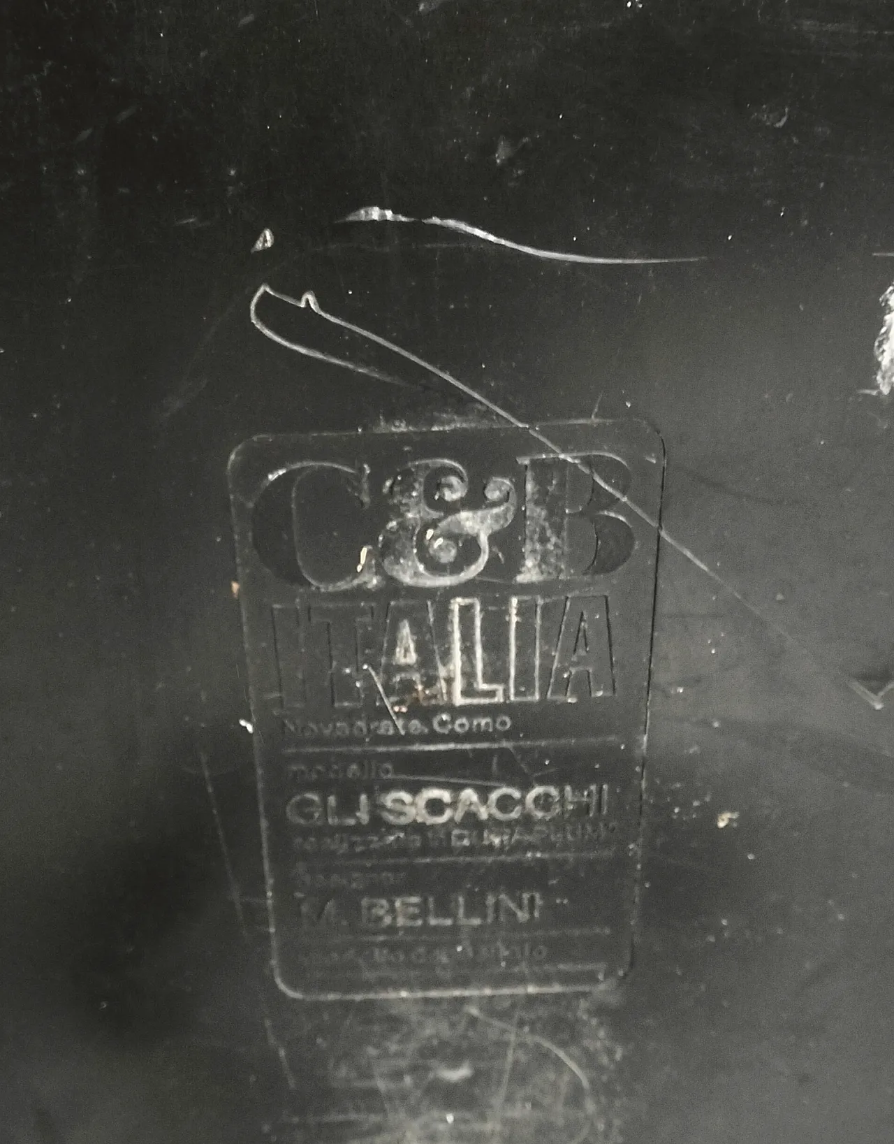 Tavolini bassi Gli Scacchi di Mario Bellini per B&B Italia, anni '70 8