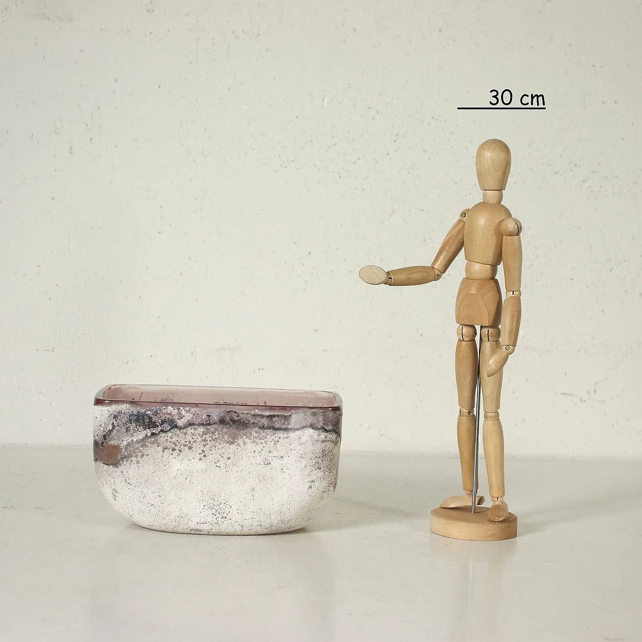 Ciotola in vetro scavo di Murano di Alfredo Barbini 2