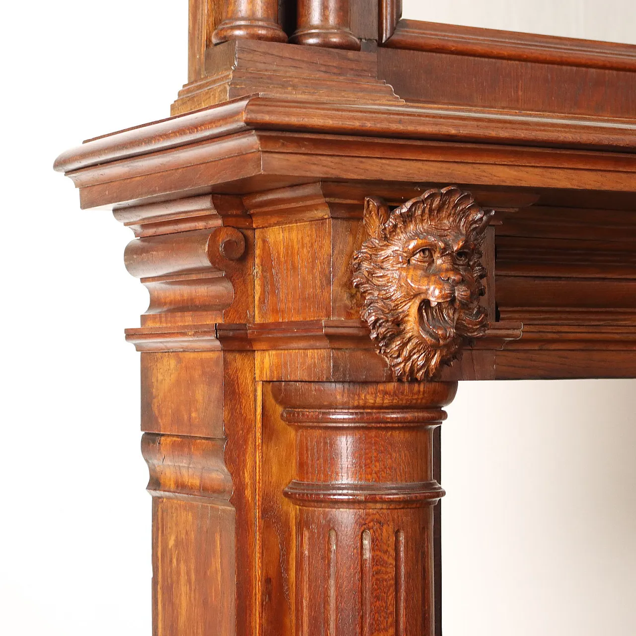 Fireplace with mantelpiece neo-Renaissance style, 19th century 8