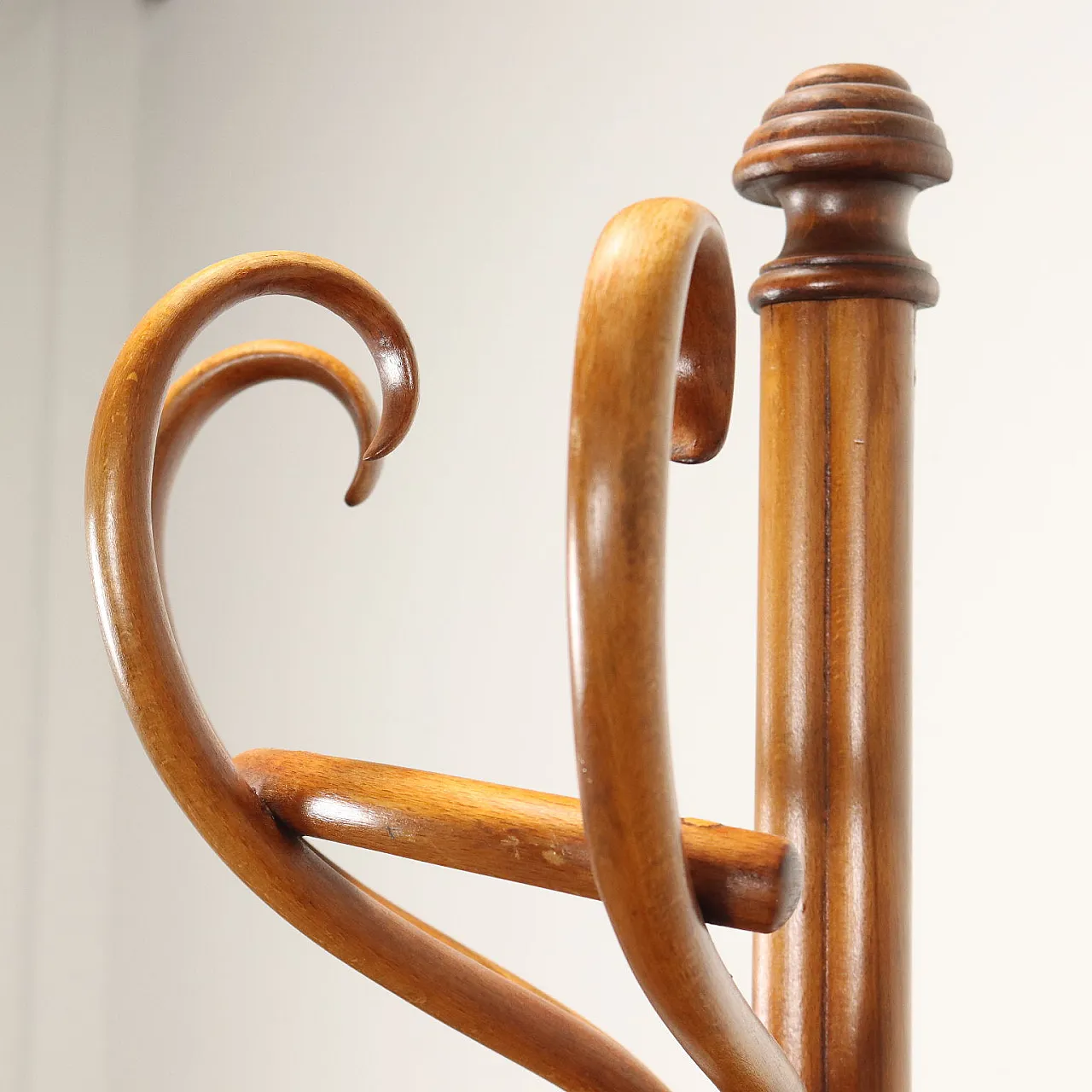 Appendiabiti Liberty in faggio curvato, '900 4