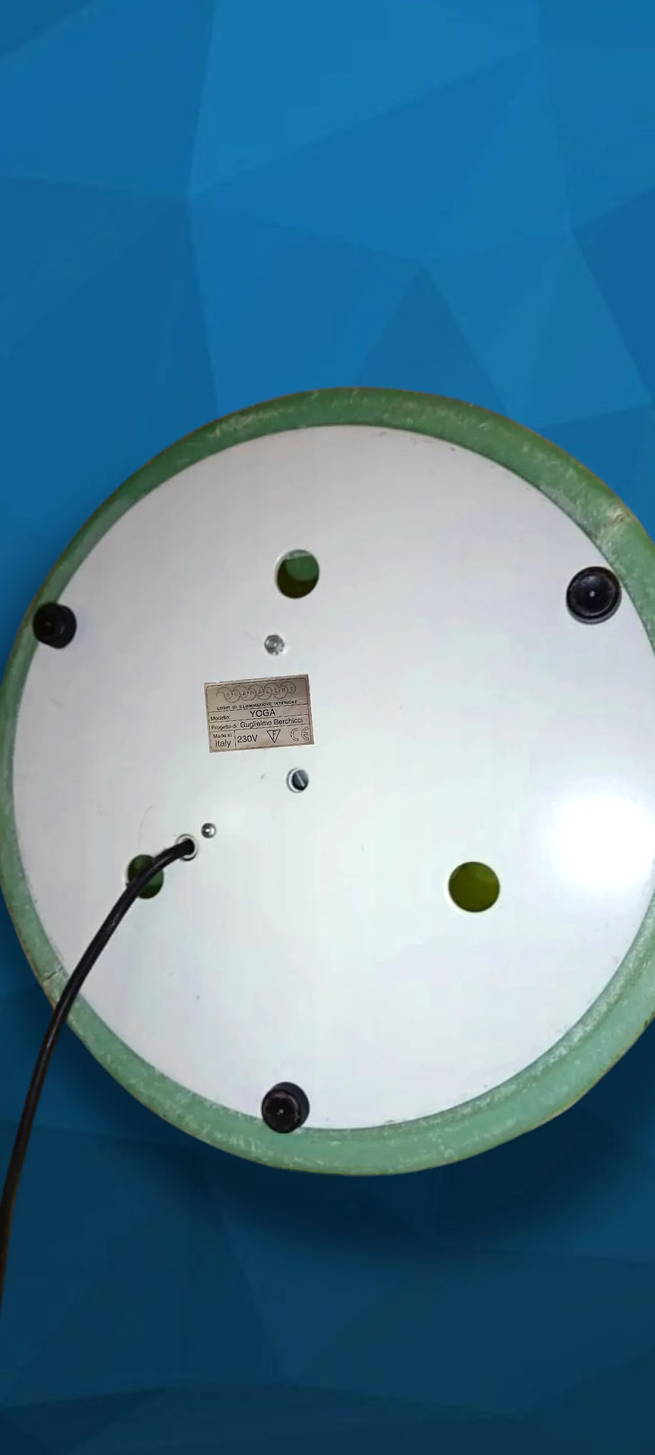 Guglielmo Berchicchi's "yoga" ground lamp for Kundalini. 7