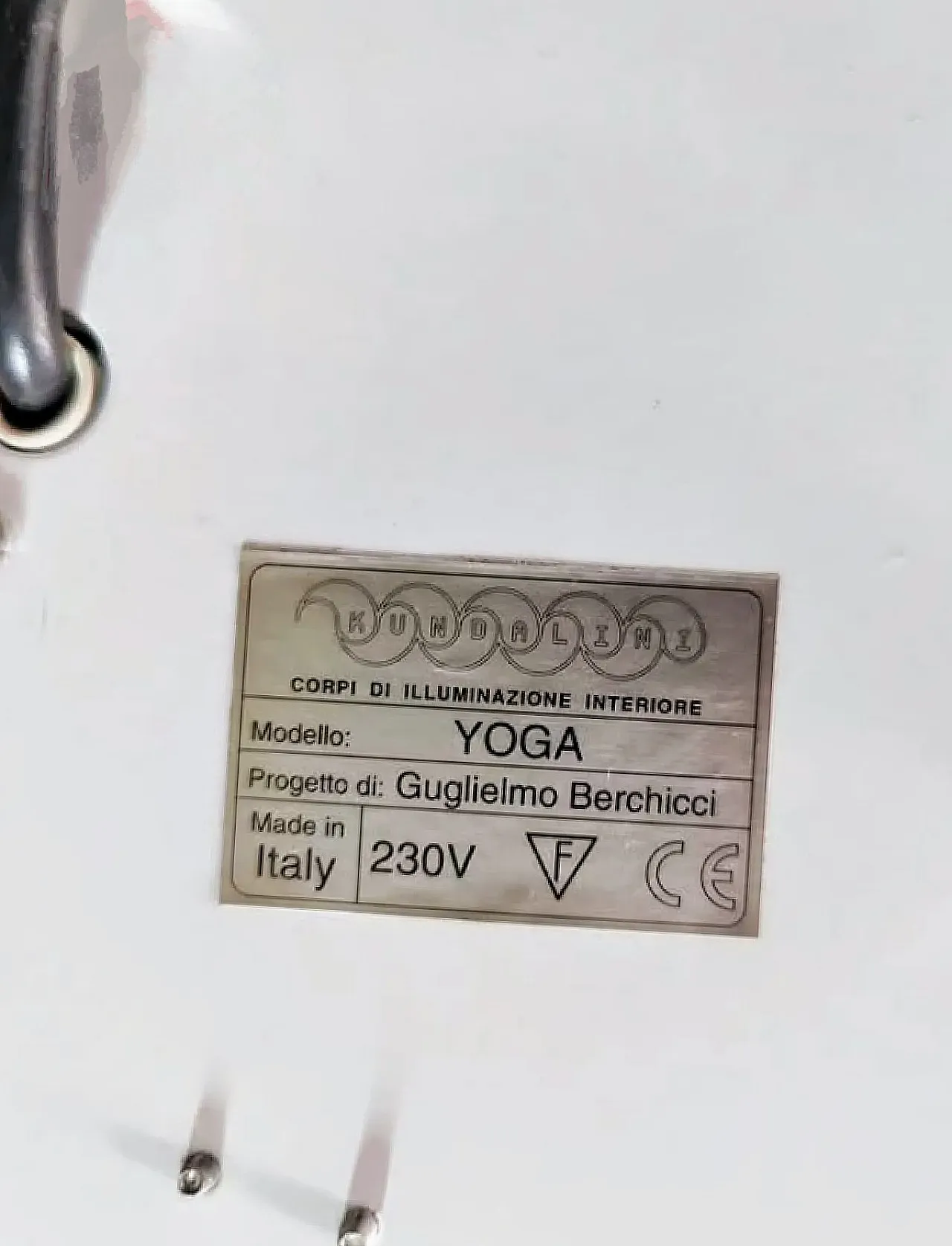 Guglielmo Berchicchi's "yoga" ground lamp for Kundalini. 8