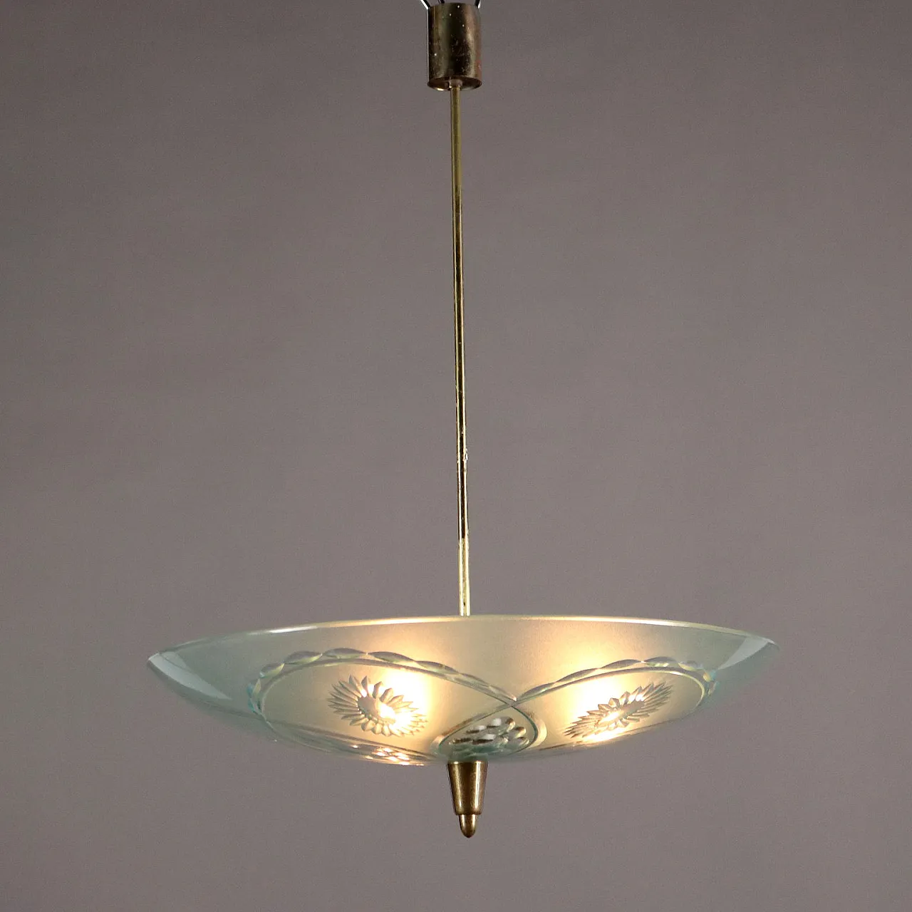 Ceiling lamp glass, 50s 1